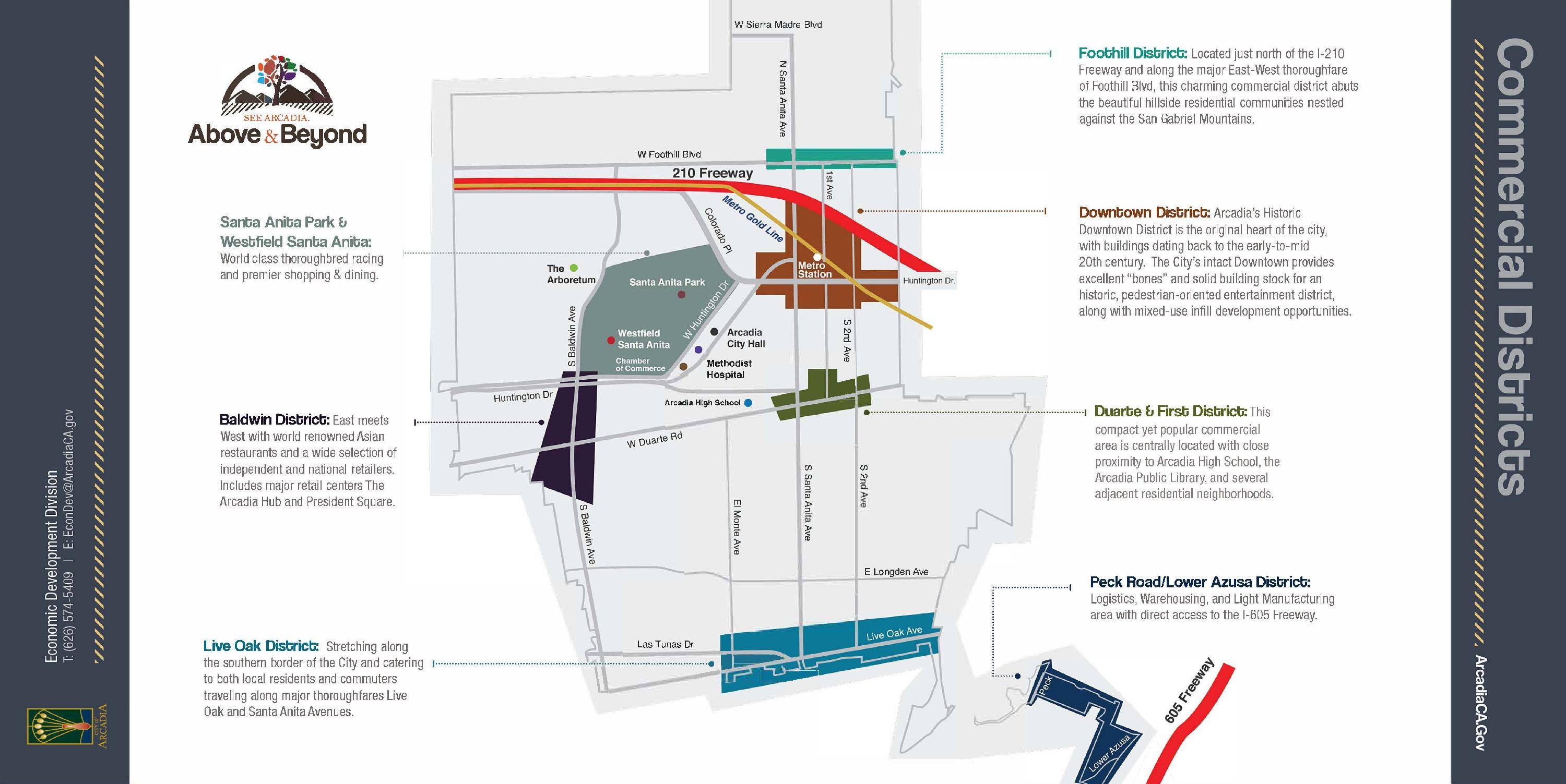Commercial District Map Arcadia